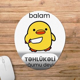 Pixxa Model - 1 Balam Təhlükəli Olduğumu Deyirəm - Azərbaycan - Krujka Bilek Destekli Mouse Pad