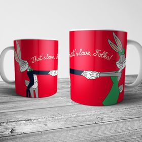 Pixxa Model 1 Bugs ve Lola Bunny Kupa Bardak