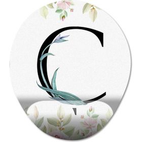 Pixxa Model 1 Ç Harfi - Çiçekli Harf Bilek Destekli Mouse Pad