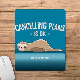Pixxa Model - 1 Cancelling Plans Is Ok - Tembel Hayvan - Tembellik Hakkı Bilek Destekli Mouse Pad