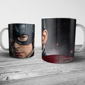 Pixxa Model 1 Captain America Kaptan Amerika Kupa Bardak