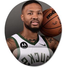 Pixxa Model - 1 Damian Lillard Milwaukee Bucks Nba Bilek Destekli Mouse Pad