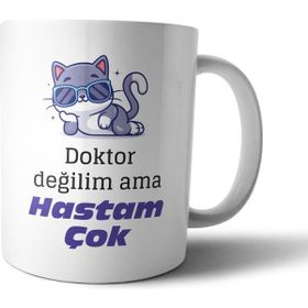 Pixxa Model 1 Doktor değilim ama hastam çok Kupa Bardak