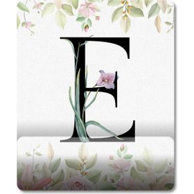 Pixxa Model 1 E Harfi -Çiçekli Harf Bilek Destekli Mouse Pad