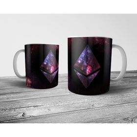 Pixxa Model 1 Ethereum Eteryum ETH Logo Kupa Bardak