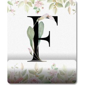 Pixxa Model 1 F Harfi-Çiçekli Harf Bilek Destekli Mouse Pad
