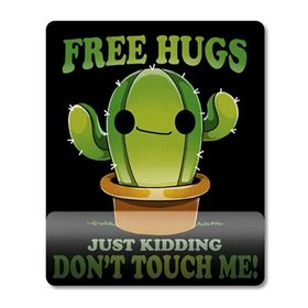 Pixxa Model 1 Free Hugs Dokunma Bana Kaktüs Bilek Destekli Mouse Pad