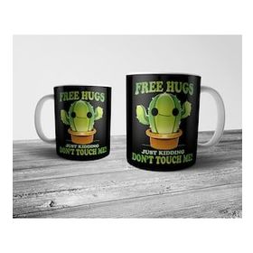Pixxa Model 1 Free Hugs Dokunma Bana Kaktüs Kupa Bardak
