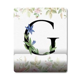 Pixxa Model 1 G Harfi - Çiçekli Harf Bilek Destekli Mouse Pad