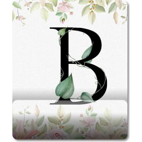 Pixxa Model 1 Harfi - Çiçekli Harf Bilek Destekli Mouse Pad