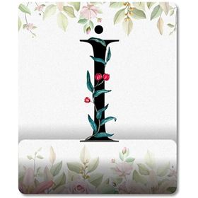 Pixxa Model 1 I Harfi - Çiçekli Harf Bilek Destekli Mouse Pad