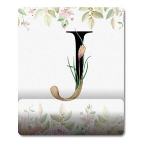 Pixxa Model 1 J Harfi Çiçekli Harf Bilek Destekli Mouse Pad