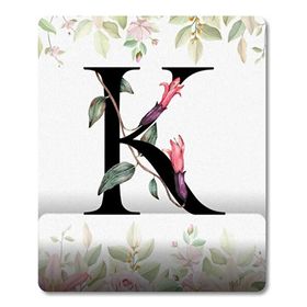 Pixxa Model 1 K Harfi Çiçekli Harf Bilek Destekli Mouse Pad
