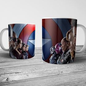 Pixxa Model 1 Kahramanların Savaşı Civil War Kupa Bardak