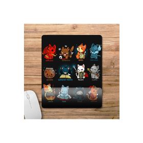 Pixxa Model 1 Kedi Sınıfları Dnd Frp Rpg Role Playing Bilek Destekli Mouse Pad