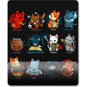 Pixxa Model 1 Kedi Sınıfları Dnd Frp Rpg Role Playing Bilek Destekli Mouse Pad