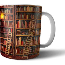 Pixxa Model 1 Kitap Kurdu Kütüphane Kupa Bardak