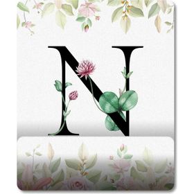 Pixxa Model 1 N Harfi-Çiçekli Harf Bilek Destekli Mouse Pad