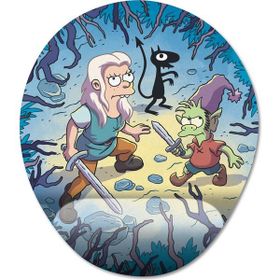 Pixxa Model -1 Oval Disenchantment Bilek Destekli Mouse Pad