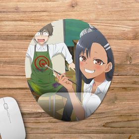 Pixxa Model -1 Oval Don't Toy With Me Miss Nagatoro Ijiranaide Nagatoro San Bilek Destekli Mouse Pad