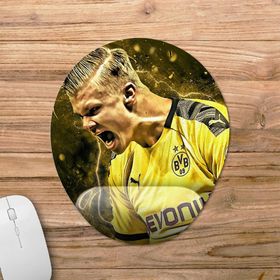 Pixxa Model -1 Oval Erling Haaland Bilek Destekli Mouse Pad