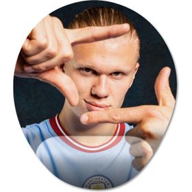 Pixxa Model 1 Oval Erling Haaland - Manchester City Bilek Destekli Mouse Pad