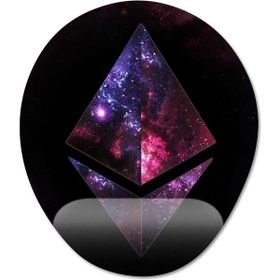 Pixxa Model -1 Oval Etherium Eteryum Crypto Currency Bilek Destekli Mouse Pad