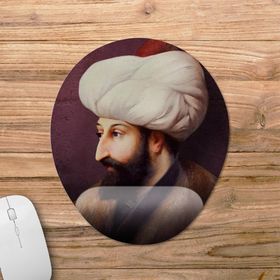 Pixxa Model -1 Oval Fatih Sultan Mehmet Bilek Destekli Mouse Pad