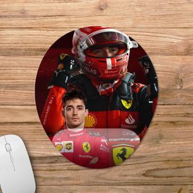 Pixxa Model -1 Oval Ferrari Charles Leclerc Bilek Destekli Mouse Pad