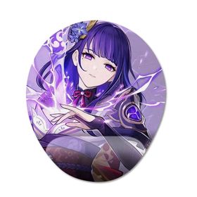 Pixxa Model 1 Oval Genshin Impact Raiden Bilek Destekli Mouse Pad