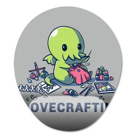 Pixxa Model 1 Oval I Lovecrafting Cthulhu Lovecraft Bilek Destekli Mouse Pad