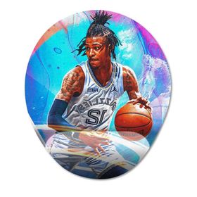 Pixxa Model -1 Oval Ja Morant Nba Bilek Destekli Mouse Pad