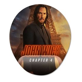Pixxa Model -1 Oval John Wick 4 Bilek Destekli Mouse Pad