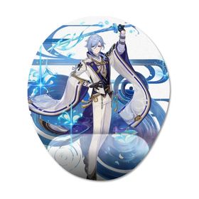 Pixxa Model -1 Oval Kamisato Ayato Genshin Impact Bilek Destekli Mouse Pad