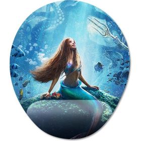 Pixxa Model -1 Oval Küçük Deniz Kızı Little Mermaid Bilek Destekli Mouse Pad