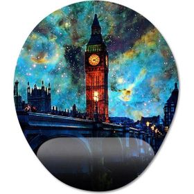 Pixxa Model -1 Oval Londra Gezgin Seyahat Bilek Destekli Mouse Pad
