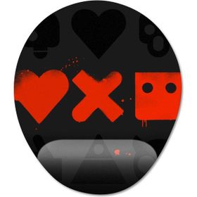 Pixxa Model 1 Oval Love Death Robots Bilek Destekli Mouse Pad