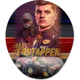 Pixxa Model -1 Oval Max Verstappen - Formula 1 Bilek Destekli Mouse Pad