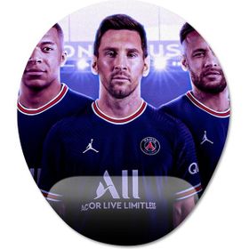 Pixxa Model -1 Oval Messi Psg Bilek Destekli Mouse Pad