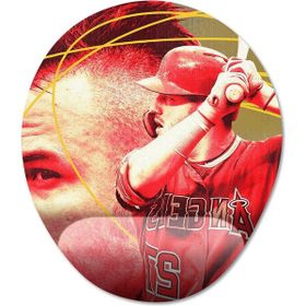 Pixxa Model -1 Oval Mike Trout Bilek Destekli Mouse Pad