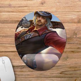 Pixxa Model -1 Oval Mobile Legends Clint Bilek Destekli Mouse Pad