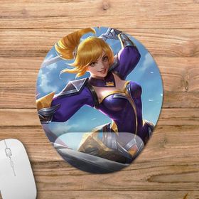 Pixxa Model -1 Oval Mobile Legends Fanny Bilek Destekli Mouse Pad