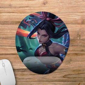 Pixxa Model -1 Oval Mobile Legends - Hanabi Bilek Destekli Mouse Pad