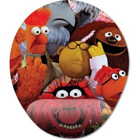 Pixxa Model -1 Oval Muppet Show Bilek Destekli Mouse Pad