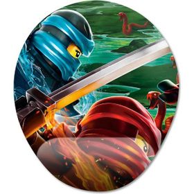 Pixxa Model -1 Oval Ninjago Bilek Destekli Mouse Pad