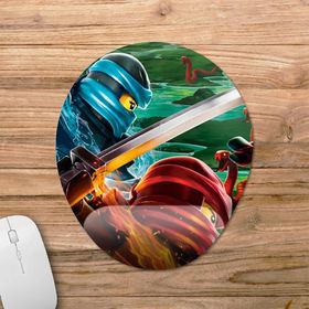 Pixxa Model -1 Oval Ninjago Bilek Destekli Mouse Pad