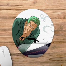 Pixxa Model -1 Oval One Piece - Roronoa Zoro Bilek Destekli Mouse Pad