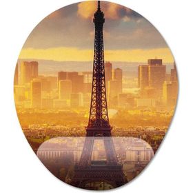 Pixxa Model -1 Oval Paris Gezgin Seyahat Bilek Destekli Mouse Pad
