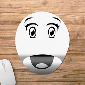 Pixxa Model 1 Oval Roblox-Anime Surprise Face-Anime Yüzü Bilek Destekli Mouse Pad