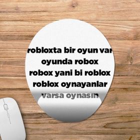 Pixxa Model 1 Oval Roblox'ta Bir Oyun Var Oyunda Robox Bilek Destekli Mouse Pad